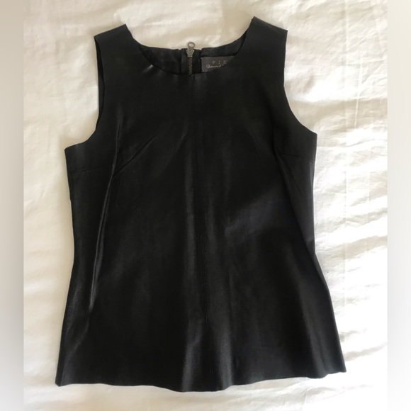 Leather Vest by Patterson J. Kincaid - Picture 1 of 3